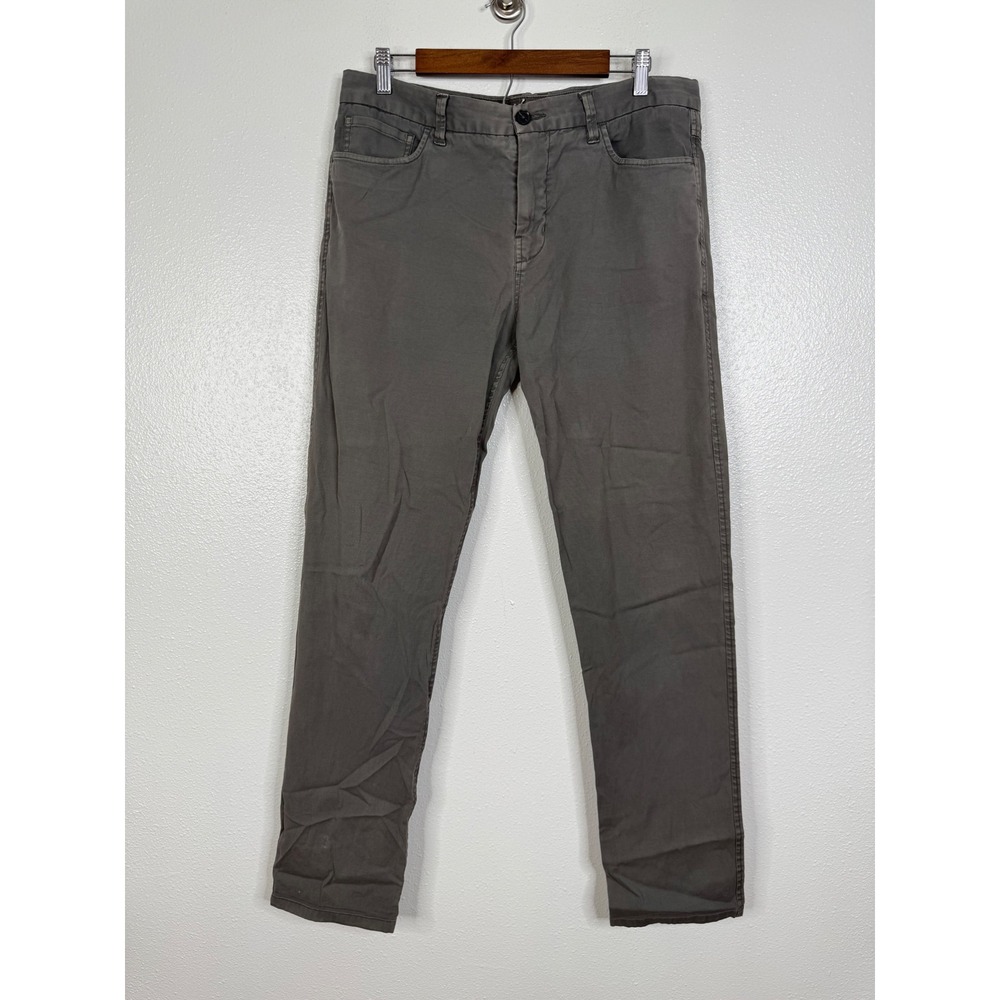 Buck Mason Mens Charcoal Grey Canvas Five Pocket Pants Size 33 BM14005